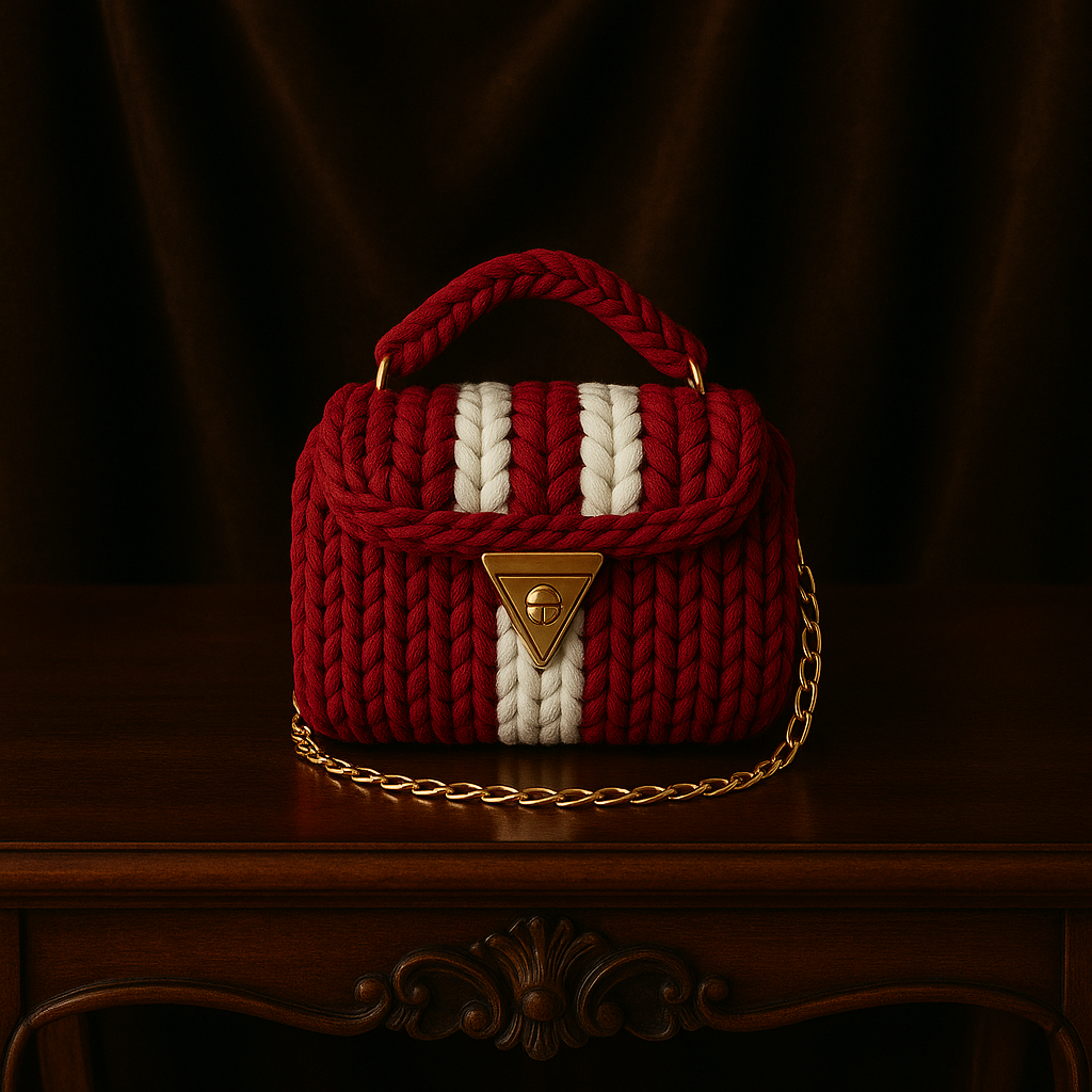 Imperial Stripe Chain Bag