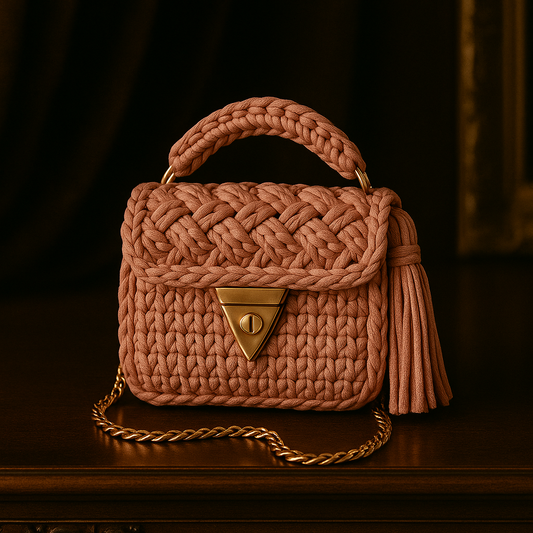 Duchess Rose Braided Handbag