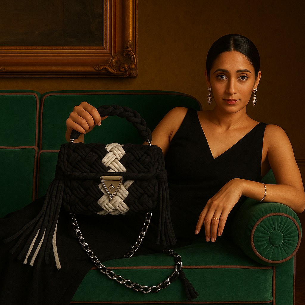 Intertwined Weave Chain Bag