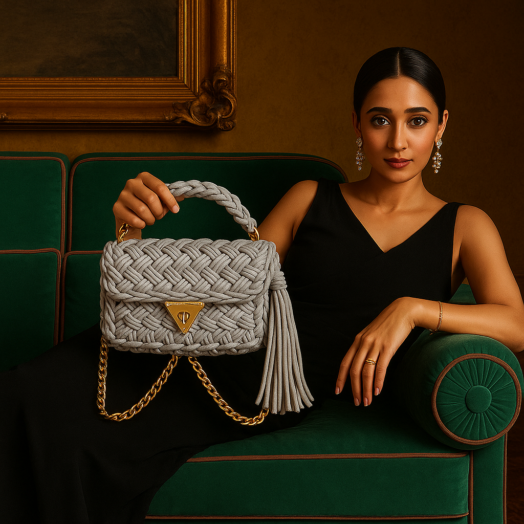 Royal Braided Shoulder Bag